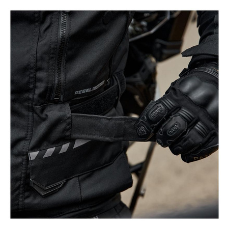 Kurtka tekstylna REBELHORN CUBBY IV BLACK/GREY/FLO YELLOW czarny szary żółty fluo