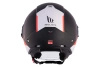 Kask otwarty MT VIALE SV S 68 UNIT MATT RED czarny biały czerwony