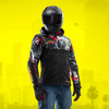 Kurtka tekstylna REBELHORN SLASH CYBERPUNK EDGERUNNERS 2 czarny biały szary czerwony fluo żółty fluo zielony