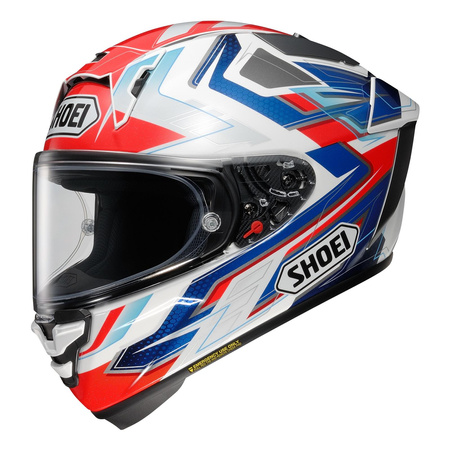 Kask integralny SHOEI X-SPR PRO ESCALATE TC-10 czerwony niebieski biały