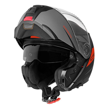 Kask szczękowy SCHUBERTH C5 ECE ECLIPSE ANTHRACITE czarny grafitowy czerwony
