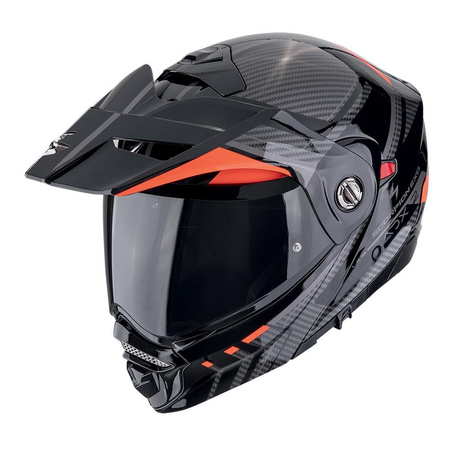 Kask szczękowy SCORPION ADX-2 LEWIS BLACK/RED czarny czerwony