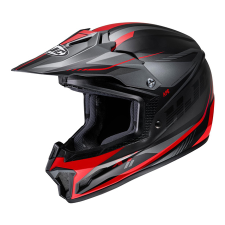 Kask cross dziecięcy HJC CL-XY-II DRIFT BLACK/RED czarny czerwony