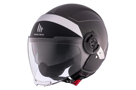 Kask otwarty MT VIALE SV S 68 UNIT MATT GREY szary czarny biały