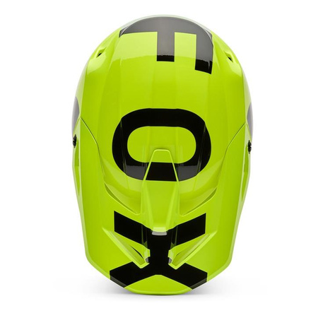 Kask cross FOX V1 SHIELD FLUO YELLOW żółty fluo czarny
