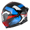 Kask integralny NZI GO RIDER STREAM DUO QUADRI BLACK RED BLUE czarny czerwony niebieski