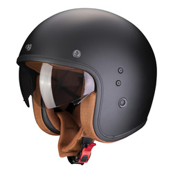 Kask otwarty SCORPION BELFAST EVO LUXE MATT BLACK czarny mat