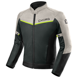 Kurtka tekstylna VORG NANO GREY szary czarny żółty fluo