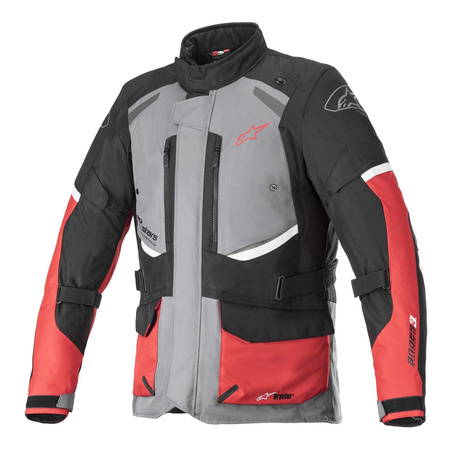 Kurtka tekstylna ALPINESTARS ANDES V3 DRYSTAR DARK GREY/BLACK/BRIGHT RED szary czarny czerwony