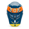 Kask cross FOX V3 TINE TWILIGHT niebieski żółty