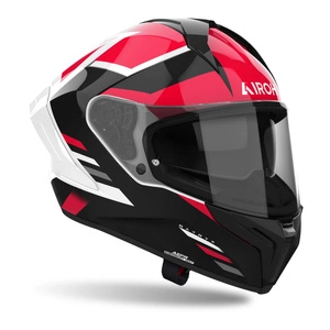 Kask integralny AIROH MATRYX THRON RED GLOSS czerwony biały czarny