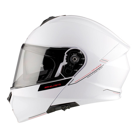 Kask szczękowy MT GENESIS SV SOLID GLOSS PEARL WHITE biały