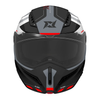 Kask szczękowy AXXIS GHOSTFIGHTER SV SLEEK A2 GLOSS szary grafitowy pomarańczowy fluo
