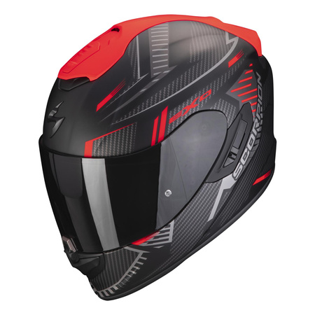 Kask integralny SCORPION EXO 1400 EVO AIR SHELL MATT BLACK/RED czarny czerwony