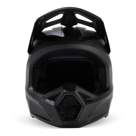 Kask cross dziecięcy FOX JUNIOR V1 SOLID BLACK MATT czarny mat