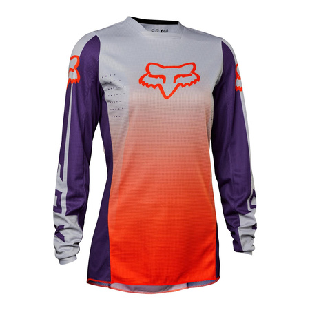 Bluza cross damska FOX LADY 180 LEED FLUO ORANGE pomarańczowy fluo szary fioletowy