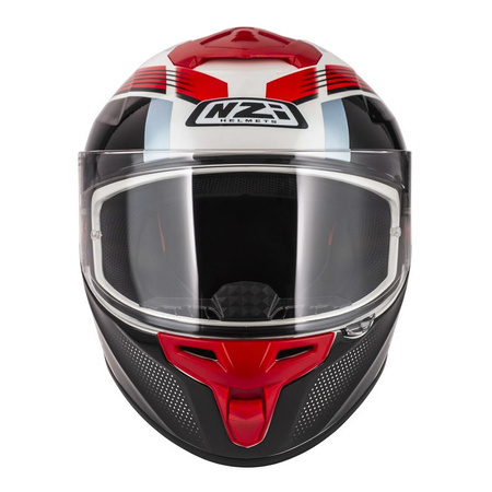 Kask integralny NZI TRENDY RAPID WHITE RED BLUE RED biały czerwony niebieski