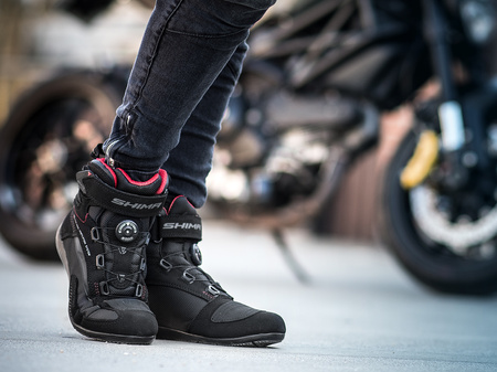 Buty krótkie damskie SHIMA EXO VENTED LADY BLACK czarny czerwony