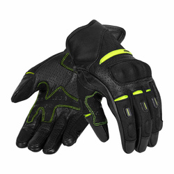 Rękawice miejskie SECA AXIS MESH II FLUO YELLOW czarny żółty fluo