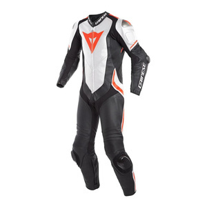 Kombinezon jednoczęściowy DAINESE LAGUNA SECA 4 PERFORATED BLACK/WHITE/RED FLUO czarny biały czerwony fluo