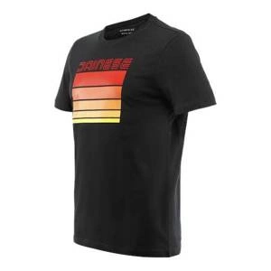 Koszulka T-shirt DAINESE STRIPES BLACK/RED czarny czerwony