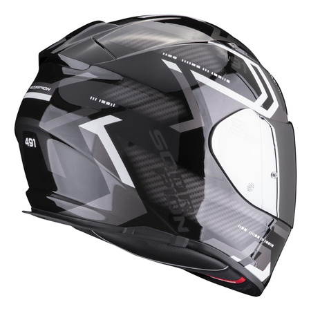 Kask integralny SCORPION EXO 491 SPIN BLACK/WHITE czarny biały
