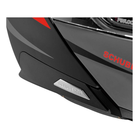 Kask szczękowy SCHUBERTH C5 ECE ECLIPSE ANTHRACITE czarny grafitowy czerwony