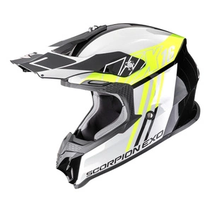 Kask cross SCORPION VX-16 EVO AIR LIGNES BLACK/NEON YELLOW czarny żółty fluo