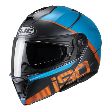 Kask szczękowy HJC I90 MAY BLUE/ORANGE niebieski pomarańczowy czarny