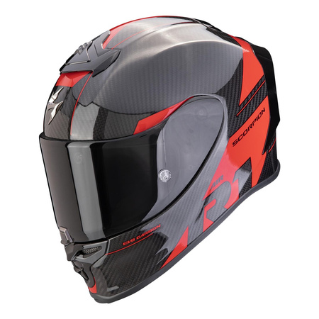 Kask integralny SCORPION EXO-R1 EVO CARBON AIR RALLY BLACK/RED czarny czerwony