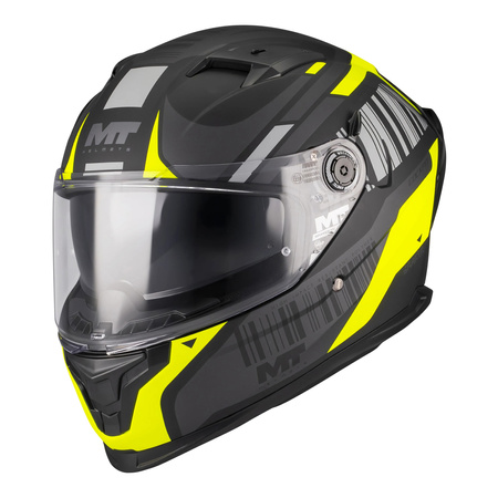 Kask integralny MT BRAKER SV COCKPIT BLACK/YELLOW MATT czarny żółty