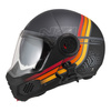 Kask szczękowy NZI MINIMOD WATSON BLACK ANTRACITE MATT szary czarny