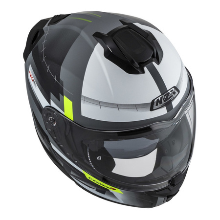 Kask szczękowy NZI COMBI 3 DUO METRIC NARDO GREY WHITE MATT szary biały