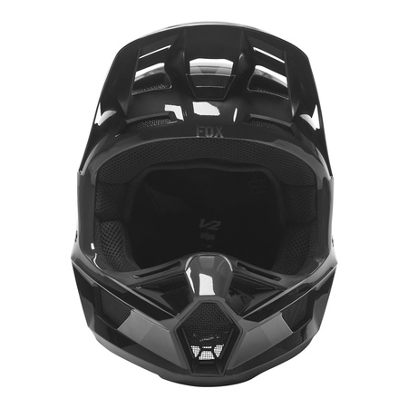 Kask cross FOX V2 NOBYL BLACK szary czarny