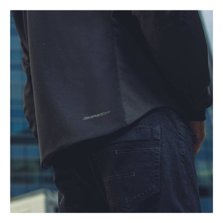 Bluza motocyklowa SPIDI HOODIE ARMOR H2OUT BLACK czarny