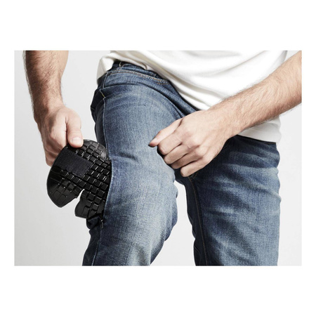 Jeansy motocyklowe SPIDI J-TRACKER SHORT DARK BLUE granatowy niebieski