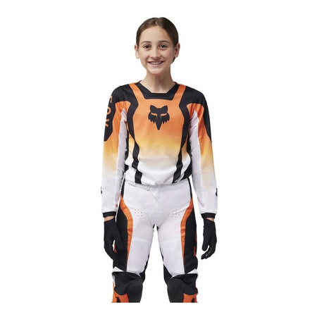Bluza cross dziecięca FOX JUNIOR 180 LEAN FLUORESCENT ORANGE pomarańczowy fluo