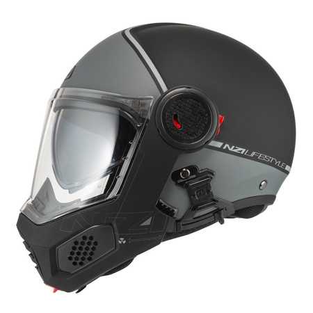 Kask szczękowy NZI MINIMOD SMART BLACK ANTRACITE MATT czarny szary