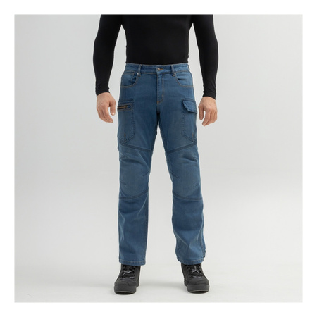 Jeansy motocyklowe BROGER BRONX BLUE niebieski