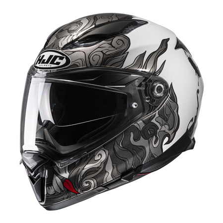 Kask integralny HJC F70 SPECTOR WHITE/GREY biały szary
