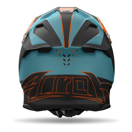 Kask cross AIROH TWIST 3 SHARD ORANGE MATT pomarańczowy fluo czarny niebieski