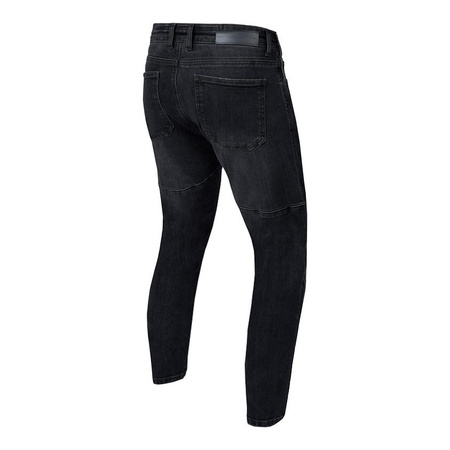 Jeansy motocyklowe REBELHORN RAGE II TAPERED FIT WASHED BLACK czarny