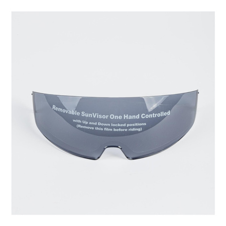 Blenda przeciwsłoneczna do kasku OZONE OZ-INVISOR-SQUARE SQUARE SMOKE czarny