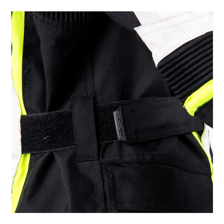 Kurtka tekstylna damska OZONE SAHARA LADY BLACK/GREY/FLO YELLOW szary żółty fluo czarny
