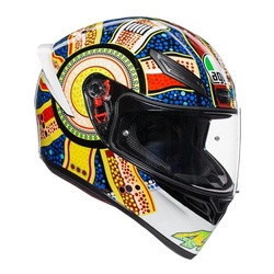 Kask integralny AGV K1 S DREAMTIME niebieski biały pomarańczowy