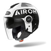 Kask otwarty AIROH HELIOS UP WHITE GLOSS czarny biały szary