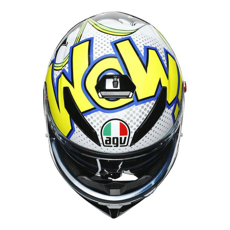 Kask integralny AGV K3 SV BUBBLE BLUE/WHITE/YELLOW FLUO granatowy biały żółty fluo niebieski