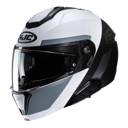 Kask szczękowy HJC I91 BINA GREY/WHITE biały czarny szary