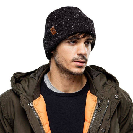 Czapka zimowa BUFF KNITTED HAT KORT BLACK