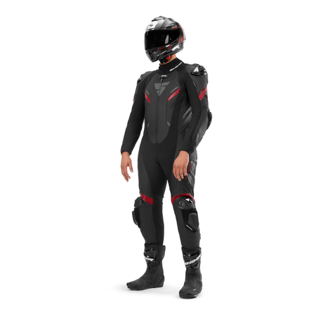 Kombinezon jednoczęściowy SHIMA HYPER RS BLACK/RED czarny czerwony szary